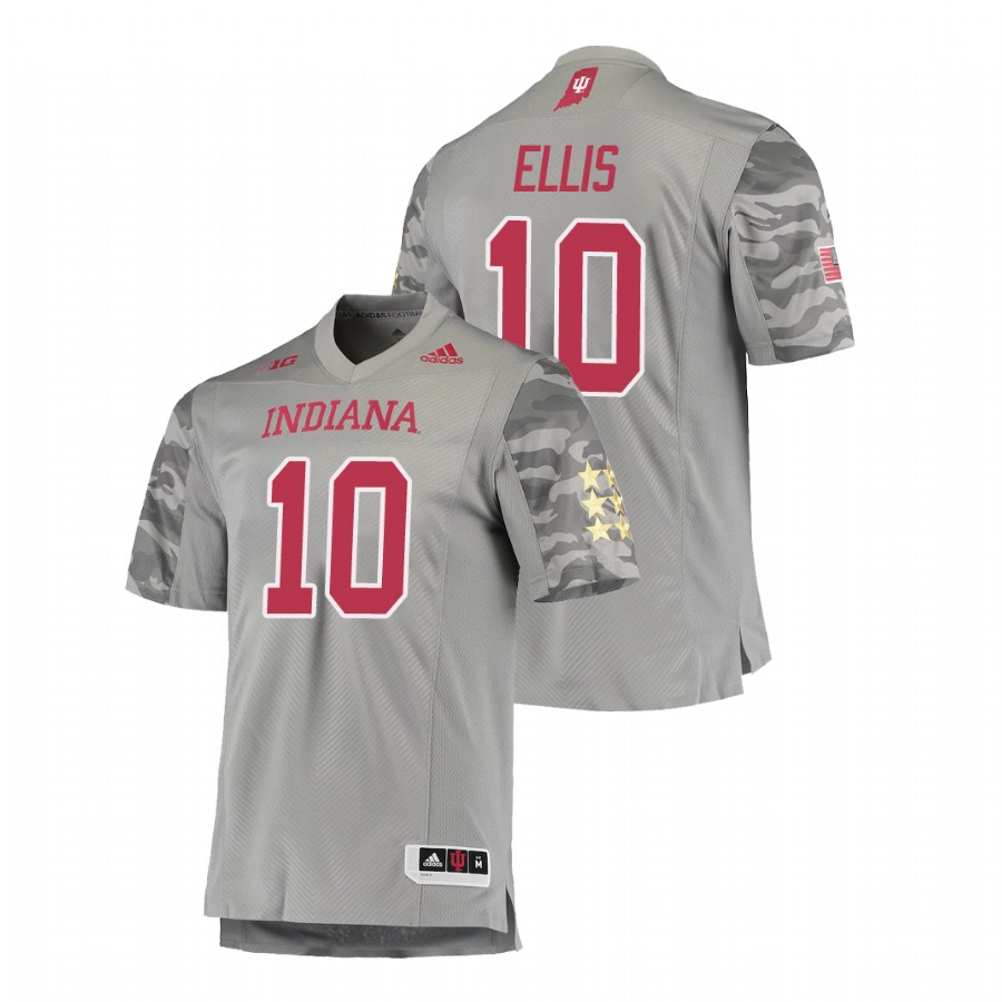 Men's Gray Indiana Hoosiers David Ellis Premier Football Jersey
