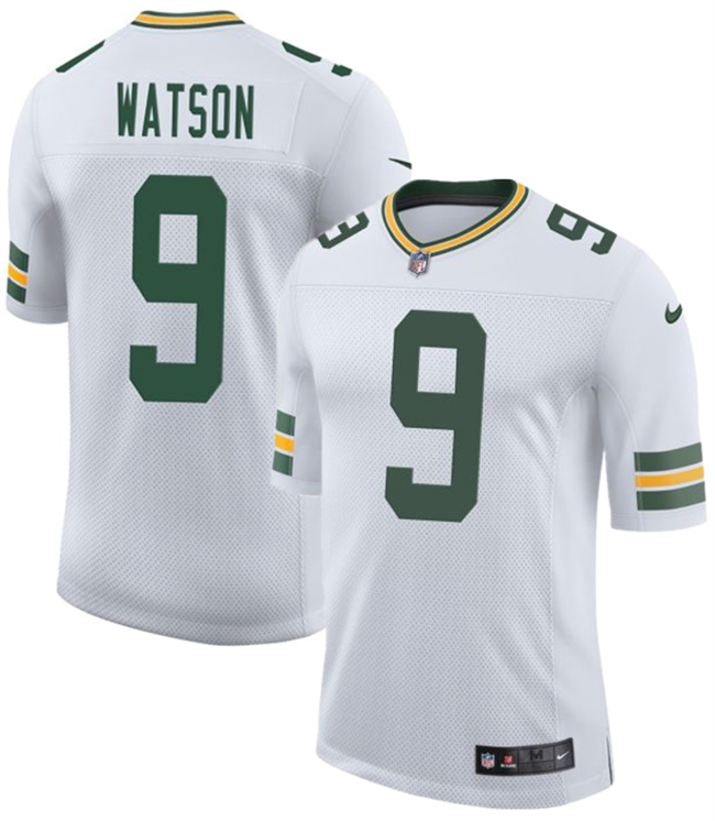 Men's Green Bay Packers #9 Christian Watson White 2025 New Vapor Untouchable Limited Football Stitched Jersey