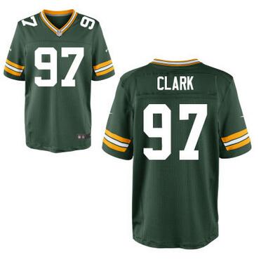 Men's Green Bay Packers #97 Kenny Clark Nike Green Elite Jersey