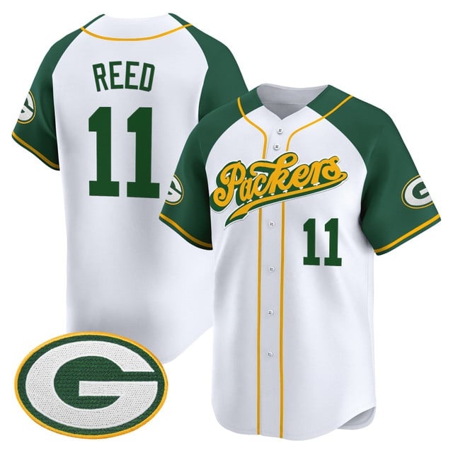 Men's Green Bay Packers 2025 Vapor Baseball Jersey V2 - All Stitched 11 Jayden Reed