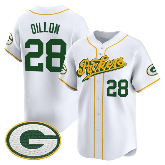Men's Green Bay Packers 2025 Vapor Baseball Jersey V2 - All Stitched AJ  Dillon