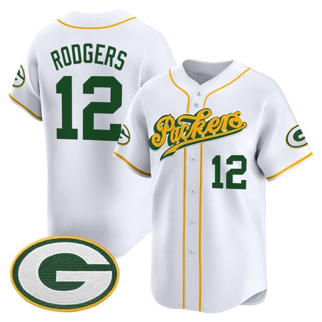 Men's Green Bay Packers 2025 Vapor Baseball Jersey V2 - All Stitched Aaron  Rodgers