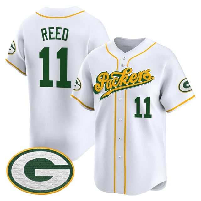 Men's Green Bay Packers 2025 Vapor Baseball Jersey V2 - All Stitched Jayden  Reed