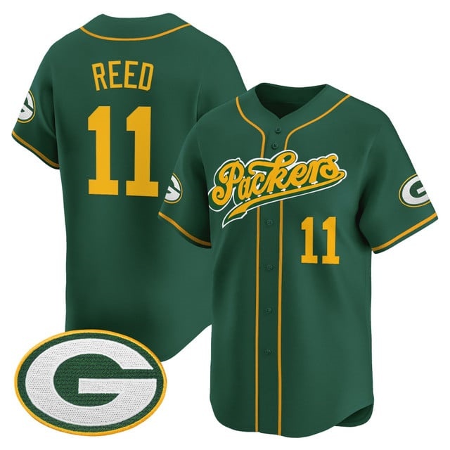 Men's Green Bay Packers 2025 Vapor Baseball Jersey V2 - All Stitched Jayden Reed 11