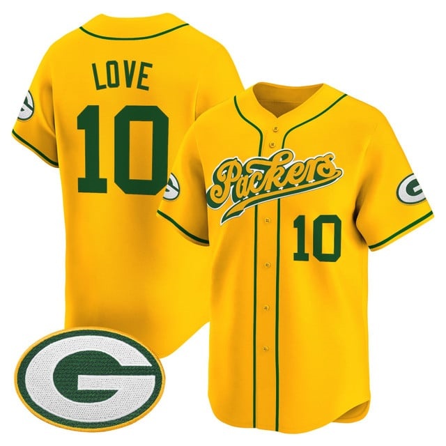 Men's Green Bay Packers 2025 Vapor Baseball Jersey V2 - All Stitched Jordan Love 10