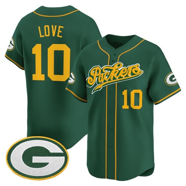 Men's Green Bay Packers 2025 Vapor Baseball Jersey V2 - All Stitched Jordan Love