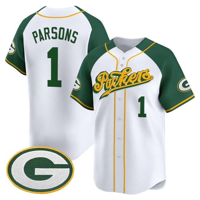 Men's Green Bay Packers 2025 Vapor Baseball Jersey V2 - All Stitched Micah Parsons    1