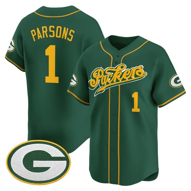 Men's Green Bay Packers 2025 Vapor Baseball Jersey V2 - All Stitched Micah Parsons