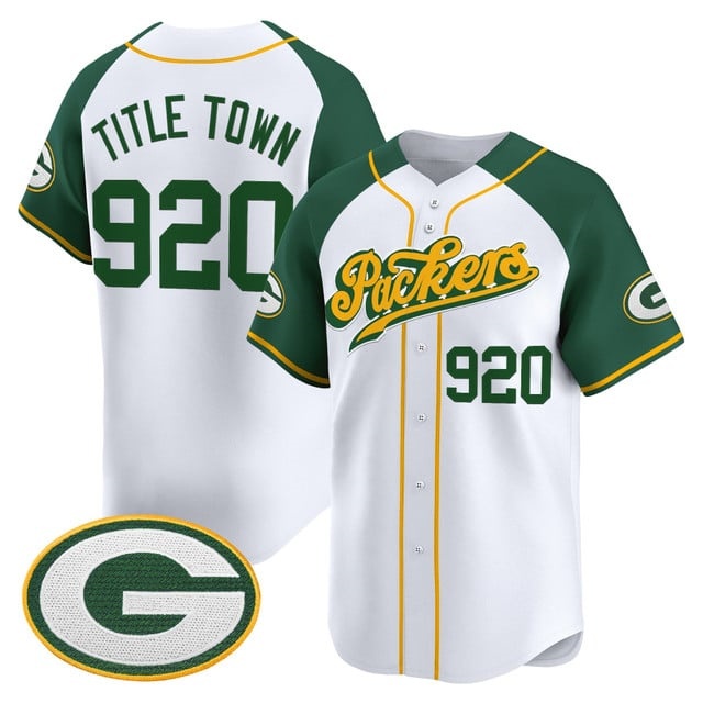 Men's Green Bay Packers 2025 Vapor Baseball Jersey V2 - All Stitched Title    Town 920