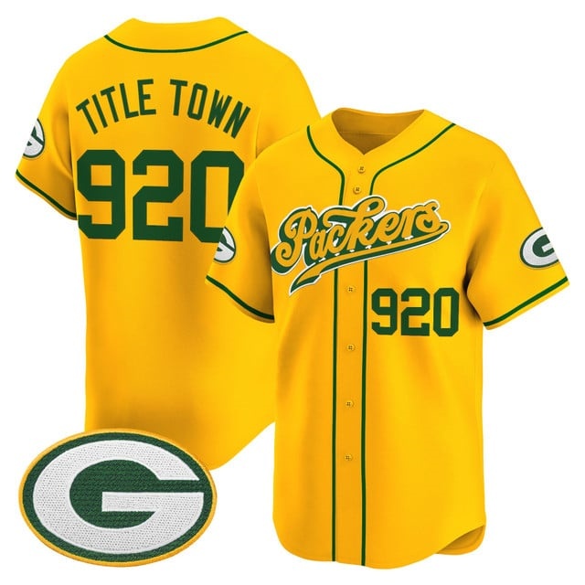 Men's Green Bay Packers 2025 Vapor Baseball Jersey V2 - All Stitched Title Town    920