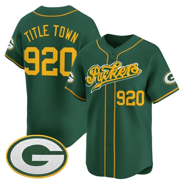 Men's Green Bay Packers 2025 Vapor Baseball Jersey V2 - All Stitched Title Town 920