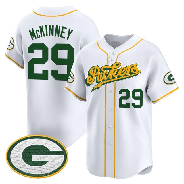 Men's Green Bay Packers 2025 Vapor Baseball Jersey V2 - All Stitched Xavier  McKinney