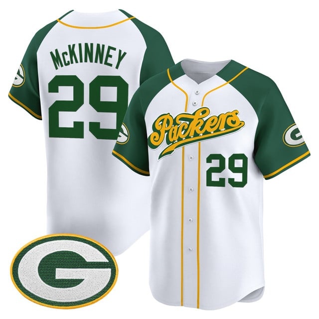 Men's Green Bay Packers 2025 Vapor Baseball Jersey V2 - All Stitched Xavier McKinney    29