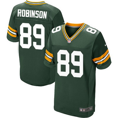 Men's Green Bay Packers Retired Player #89 Dave Robinson Green Team Color NFL Nike Elite Jersey