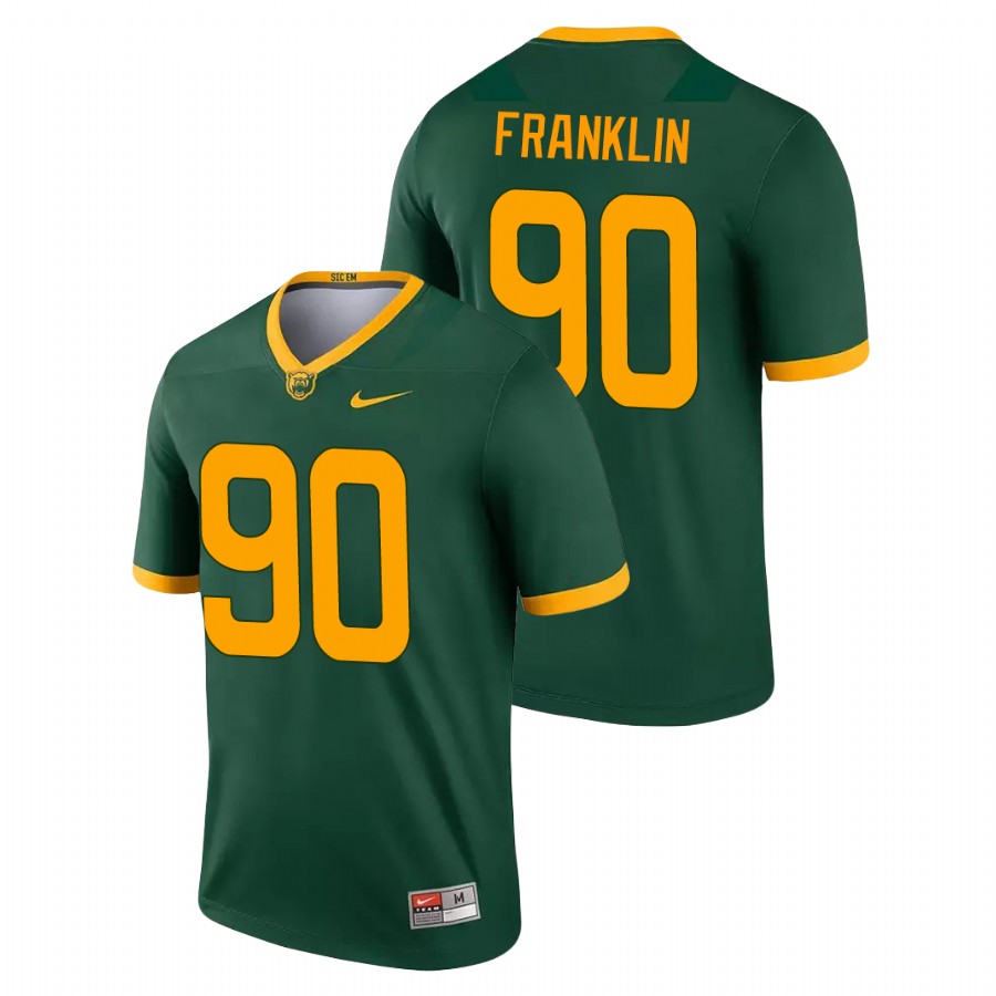Men's Green Baylor Bears TJ Franklin Legend College Football Jersey