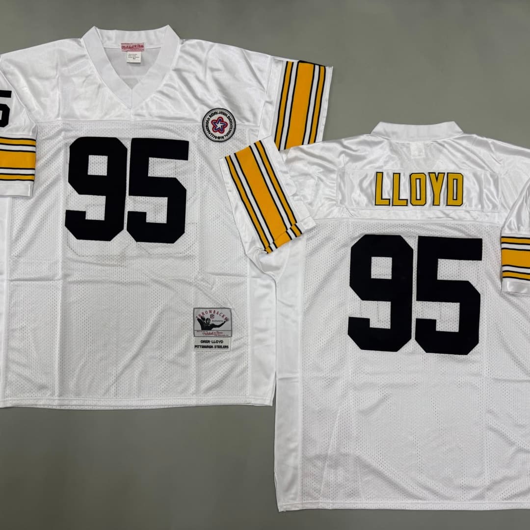 Men's Greg Lloyd White Pittsburgh Steelers