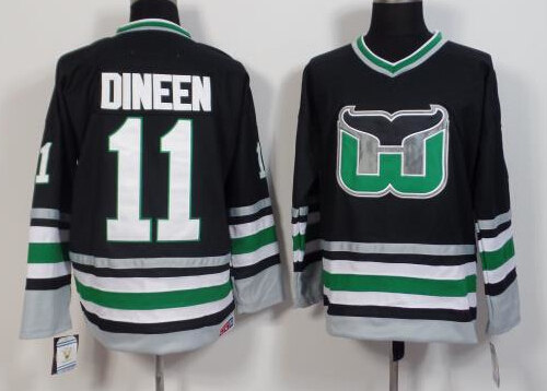 Men's Hartford Whalers #11 Kevin Dineen 1996 CCM Vintage Throwback NHL Jersey Stitched