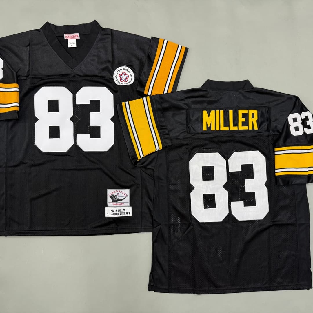 Men's Heath Miller Black Pittsburgh Steelers