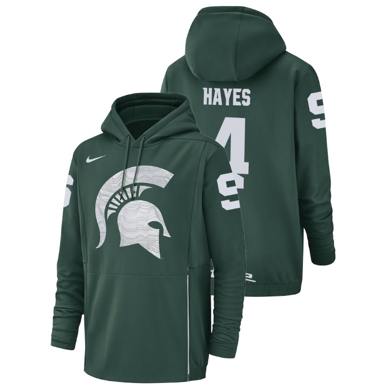 Men's Hoodie Men's Michigan State Spartans Green C.J. Hayes Football Performance Hoodie
