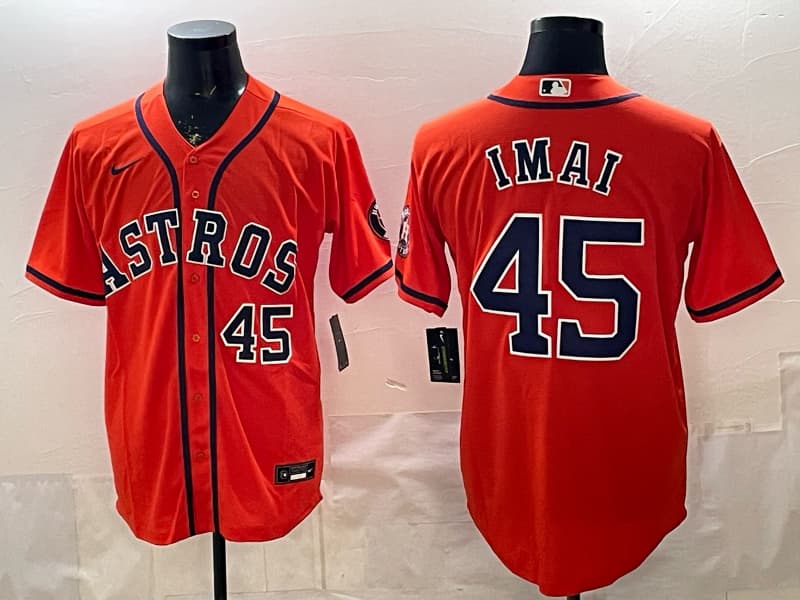 Men's Houston Astros #45 Tatsuya Imai   2026 Home Limited Stitched  Baseball Jersey