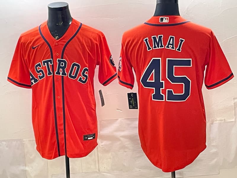 Men's Houston Astros #45 Tatsuya Imai   2026 Home Limited Stitched Baseball Jersey