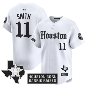 Men's Houston Astros 'Gothic Edition' Vapor Premier Limited Jersey V2 - All Stitched Cam Smith   11