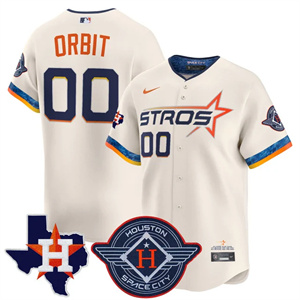 Men's Houston Astros 2025 City Connect Texas Patch Vapor Premier Limited Jersey - All Stitched Orbit  00