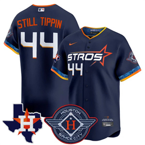 Men's Houston Astros 2025 City Connect Texas Patch Vapor Premier Limited Jersey - All Stitched Screwston  713