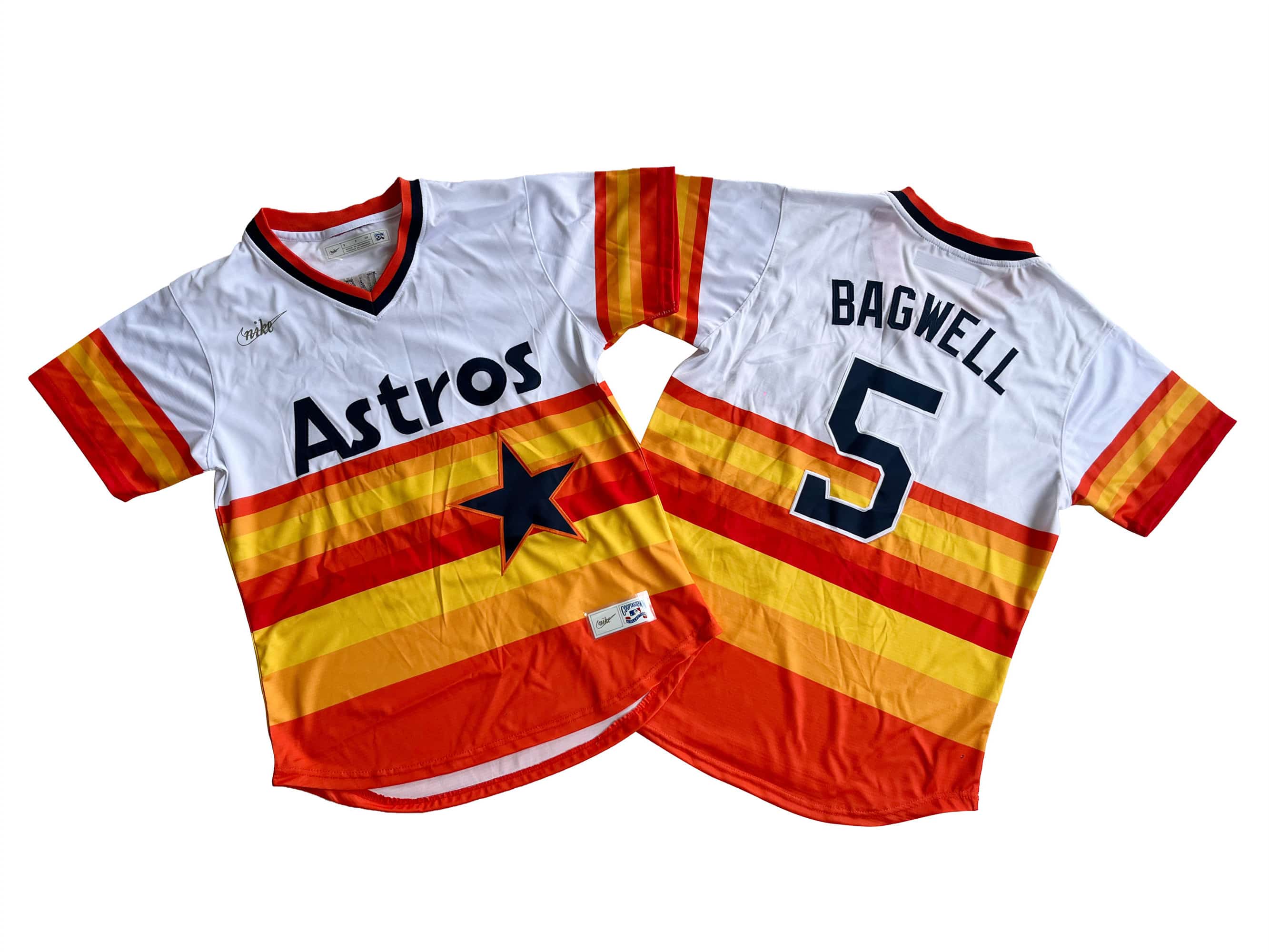 Men's Houston Astros Jeff Bagwell Nike White Home Cooperstown Collection Player Jersey