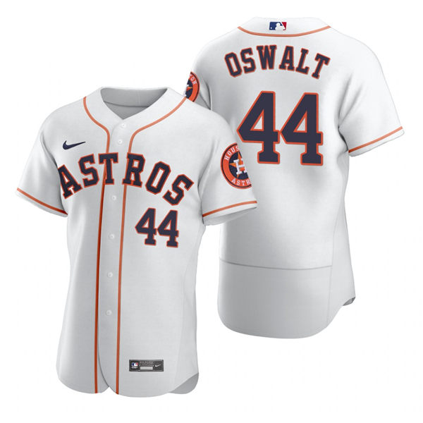 Men's Houston Astros Retired Player #44 Roy Oswalt Nike White Home Flexbase Jersey