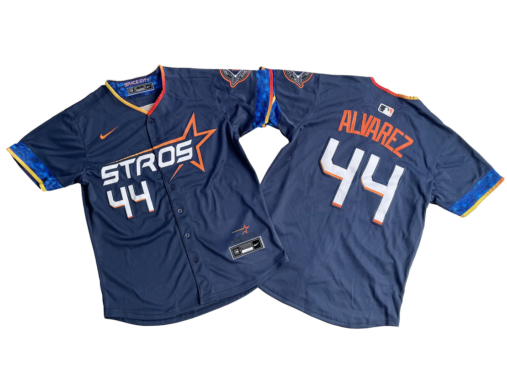Men's Houston Astros Yordan Alvarez Nike Navy Alternate 2025 City Connect Limited Player Jersey