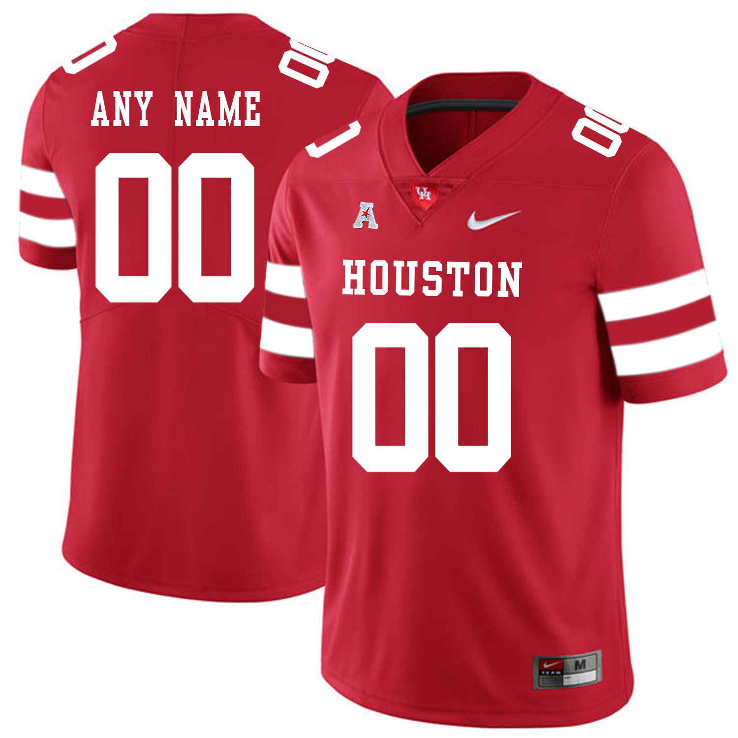 Men's Houston Cougars Custom Red Nike College Football Jersey