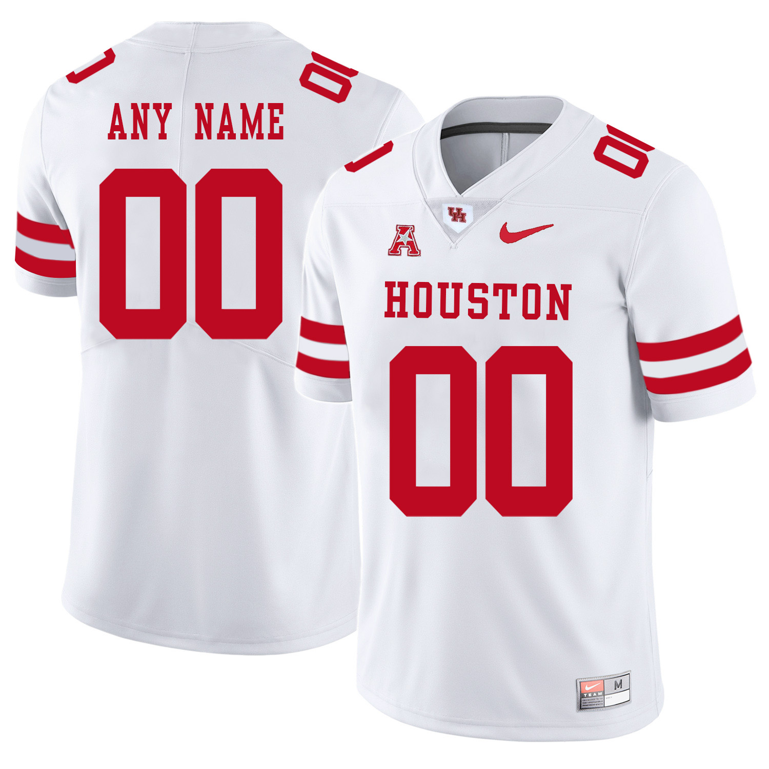 Men's Houston Cougars Custom White Nike College Football Jersey