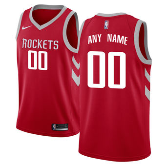 Men's Houston Rockets Red Custom Jersey