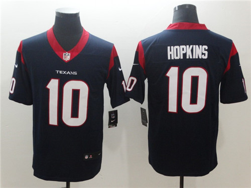 Men's Houston Texans #10 DeAndre Hopkins Nike Navy Vapor Limited Stitched Jersey