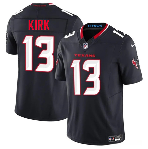 Men's Houston Texans #13 Christian Kirk Navy 2025 F.U.S.E. Vapor Limited Football Stitched Jersey