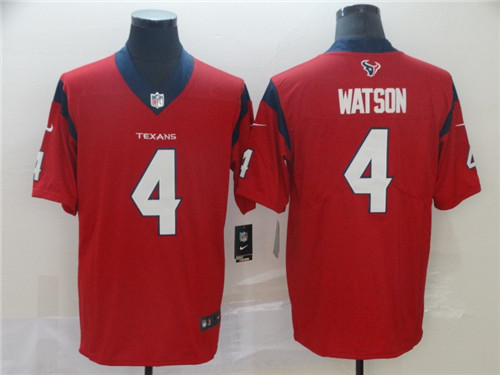 Men's Houston Texans #4 Deshaun Watson Nike Red Vapor Limited Stitched Jersey