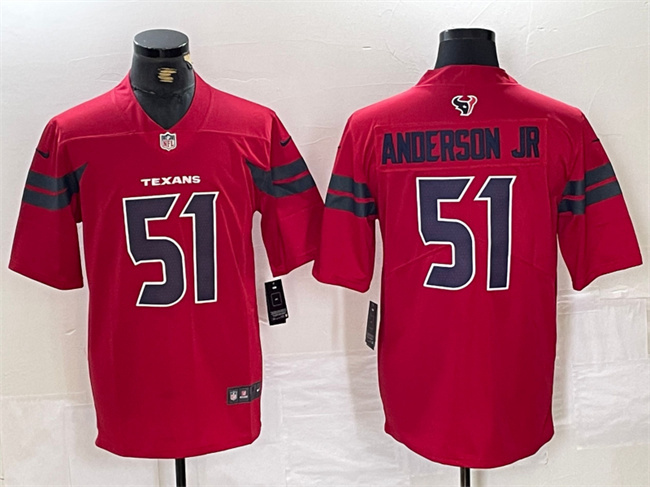 Men's Houston Texans #51 Will Anderson Jr. Red Vapor Untouchable Football Stitched Jersey
