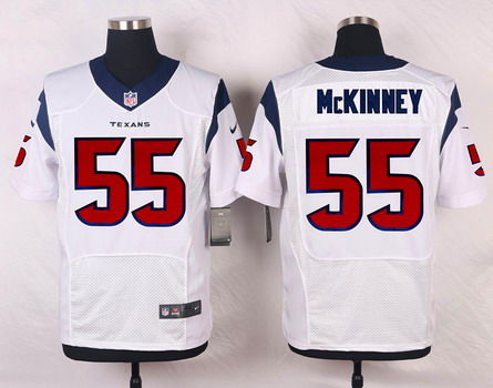 Men's Houston Texans #55 Benardrick McKinney White Road NFL Nike Elite Stitched Jersey