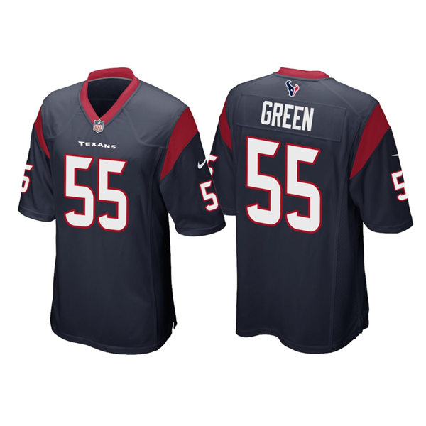 Men's Houston Texans #55 Kenyon Green Nike Navy Vapor Limited Player Jersey