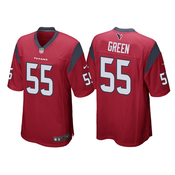 Men's Houston Texans #55 Kenyon Green Nike Red Alternate Vapor Limited Player Jersey