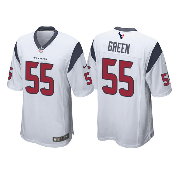 Men's Houston Texans #55 Kenyon Green Nike White Vapor Limited Jersey