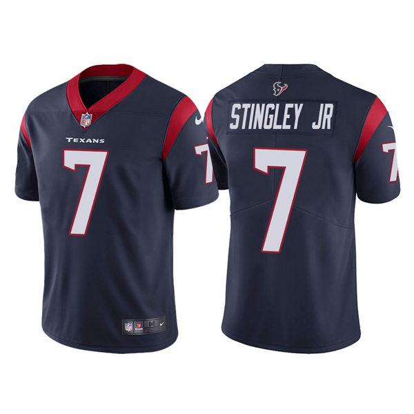 Men's Houston Texans #7 Derek Stingley Jr Nike Navy Vapor Limited Player Jersey