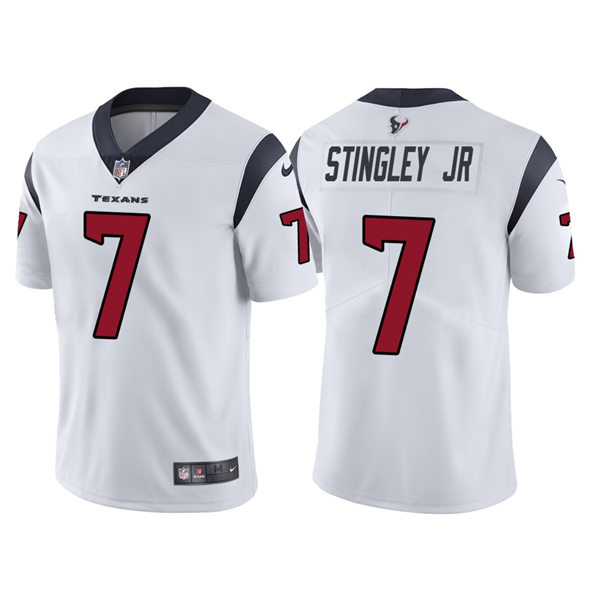 Men's Houston Texans #7 Derek Stingley Jr Nike White Vapor Limited Jersey