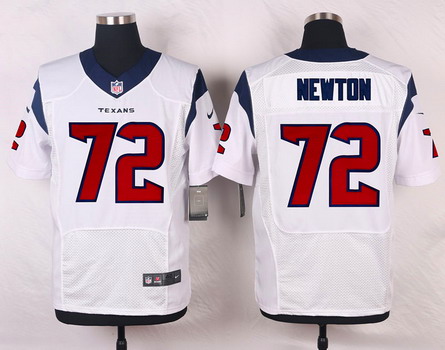 Men's Houston Texans #72 Derek Newton White Road NFL Nike Elite Stitched Jersey