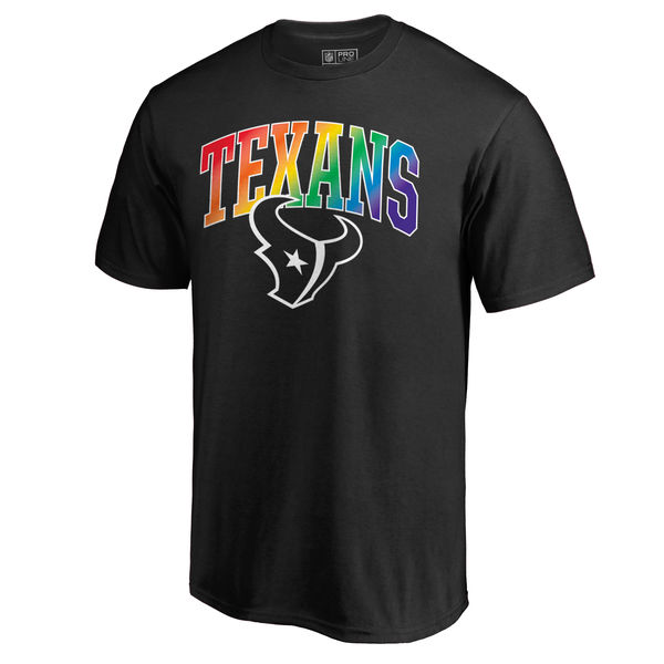 Men's Houston Texans NFL Pro Line By Fanatics Branded Black Big & Tall Pride T-Shirt