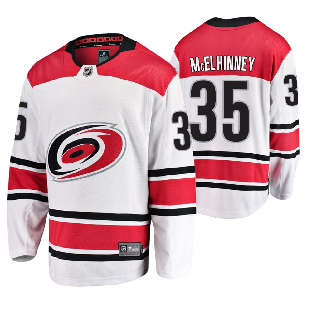 Men's Hurricanes Curtis McElhinney 2019 Stanley Cup Playoffs Eastern Conference Final Jersey