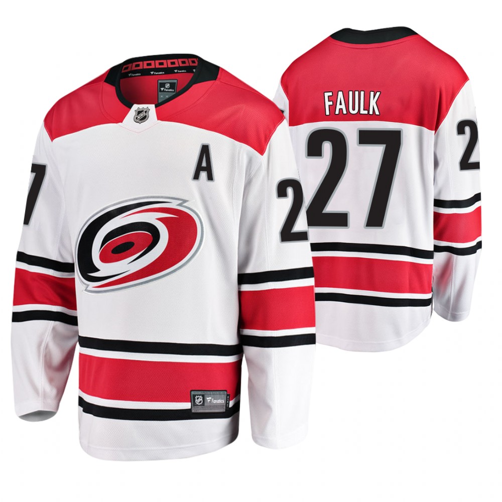 Men's Hurricanes Justin Faulk 2019 Stanley Cup Playoffs Eastern Conference Final Jersey