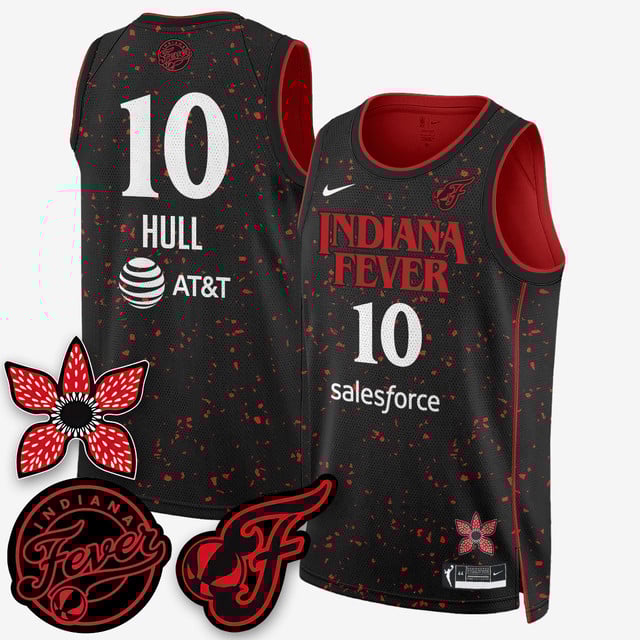 Men's Indiana Fever 'Stranger Things' Jersey - Stitched Lexie Hull - 10