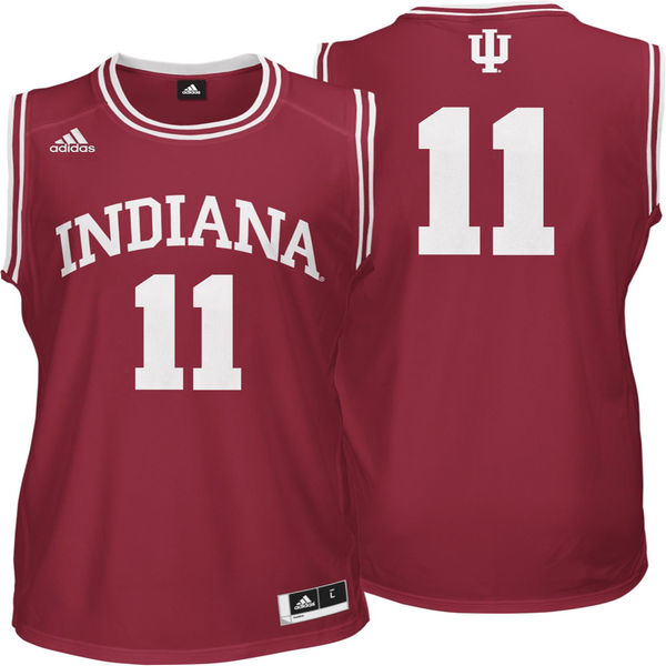 Men's Indiana Hoosiers #11 Crimson Basketball Jersey